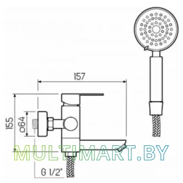 Смеситель РМС SUS124-009E картинка 4